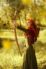 brave archer woman