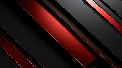 Obraz premium Few Lines of Distinct Layers Minimalist Style Black and Red Metallic Background