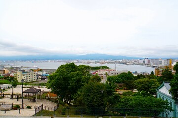 Fototapeta na wymiar View from Old Hakodate Public Hall
