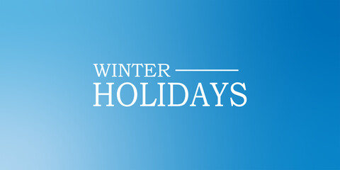 Winter holidays text design and deep sky gradient color background-01
