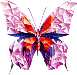 Pink  Butterfly Origami Design 