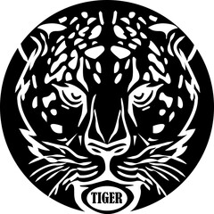 Tiger layered file svg vector cut file circuit silhouette design for t-shirt car decoration toy shop book sticker