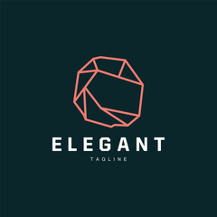 Gemstone Logo Stone Jewelry Vector Template Premium