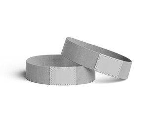 Woven Wristband 3D Blank Mockup