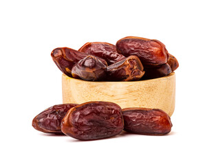 Dried dates. isolated on white background.