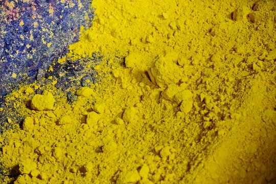 Kyzylorda region, Kazakhstan - 09.14.2019 : Uranium concentrate at the Kazatomprom uranium mining mine.