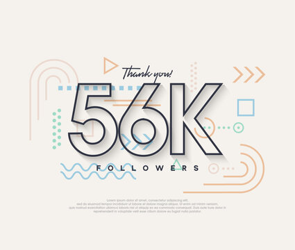 Line design, thank you very much to 56k followers.