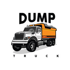 truck on the road dump truck vector truck illustration of a truck