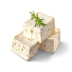 フェタチーズ　白背景