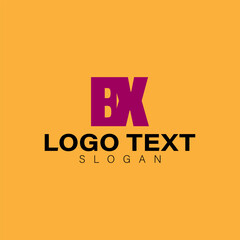 vector design elements for your company logo, letter bx logo. modern logo design, business corporate template. bx monogram logo.