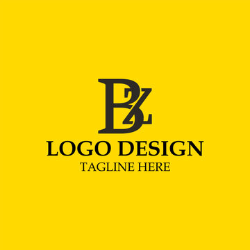 vector design elements for your company logo, letter bz logo. modern logo design, business corporate template. bz monogram logo.
