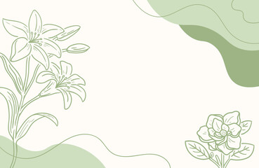 Aesthetic Colorful Pastel Floral Fluid Abstract Background