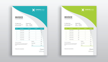 professional creative Invoice template design for your business