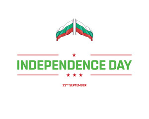 Happy Independence day, Bulgaria Independence day, Bulgaria, Bulgaria Flag, 22 September, 22nd September, Independence Day, National Day, National Flag, Flag, Typographic Design Typography Minimal