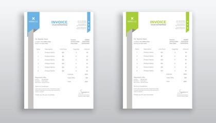 professional creative Invoice template design for your business