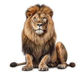 Lion king on transparent background