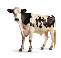 A cow on a transparent background alternates decorating projects related to agriculture and farm animals.