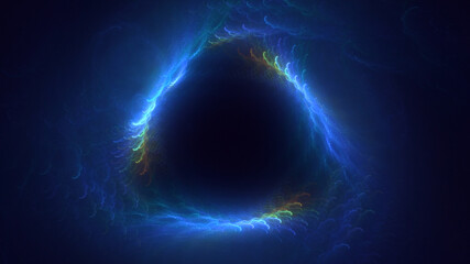 3D rendering abstract technology fractal background