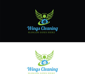 wings cleaning logo