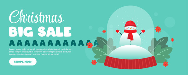 Fototapeta na wymiar Christmas sale banners. Vector for product promotion and marketing at Christmas