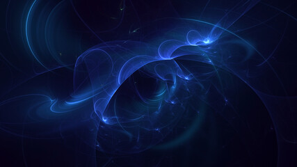 3D rendering abstract colorful fractal light background