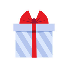 Gift box flat illustration