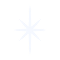 Sparkling star flat illustration