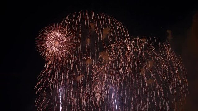 打ち上げ花火　夏の風物詩イメージ