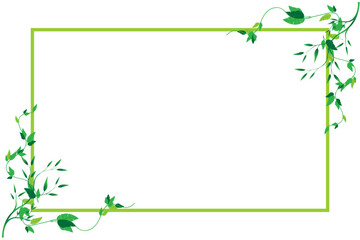 creeper leaf border background image frame