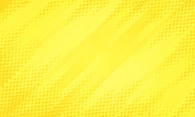 Abstract yellow and orange gradient color oblique lines stripes background and dots texture halftone style