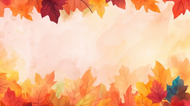 Beautiful orange and golden autumn leaves. Natural autumn background