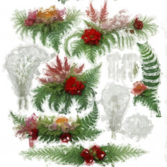 Oil painting, flowers, Paisley, various flower landscapes, fields, cacti