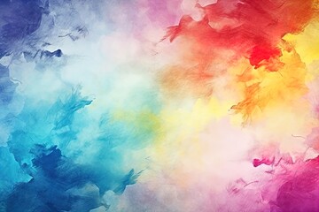 Oil painting abstract art background. Natural banner with bright rainbow gradient. Dry texture