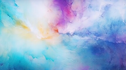 Fototapeta na wymiar Oil painting abstract art background. Natural banner with bright rainbow gradient. Dry texture