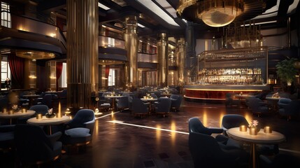 Luxury Hotel Restaurant Lounge Bar