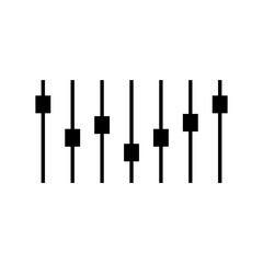 Obraz premium Filter control icon vector set. Adjustment illustration sign. mixer symbol.