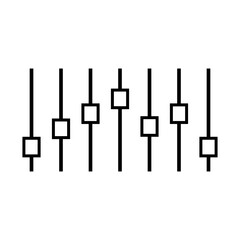 Filter control icon vector set. Adjustment illustration sign. mixer symbol.