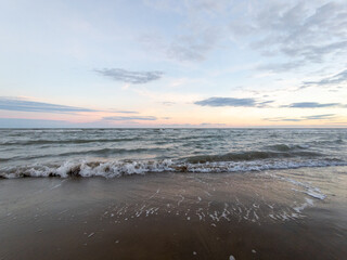 sunset on the beach
