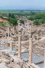 The famous ruins of Ephesos (Efes) in Turkey