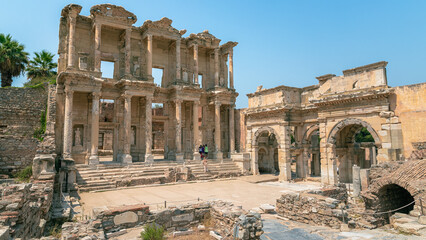 The famous ruins of Ephesos (Efes) in Turkey