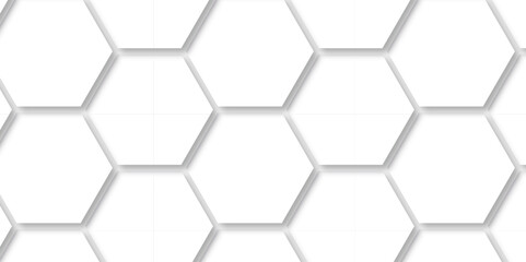 Abstract background with hexagons honeycomb technology texture. Hexagonal shape structure light seamless geometric cell. Surface polygon pattern with glowing hexagon and futuristic business.