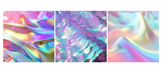 colorful holographic texture background illustration vibrant rainbow, shimmer shiny, metallic design colorful holographic texture background