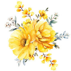 bouquet of yellow flowers © Avocado studio