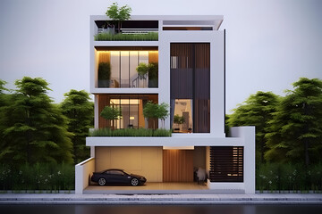 minimalist terraced house ideas  Made with Generative AI