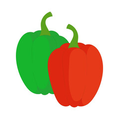 bell pepper vegetable vector illustration design