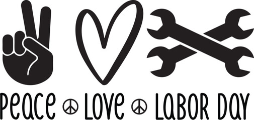 Peace Love SVG T-Shirt Design