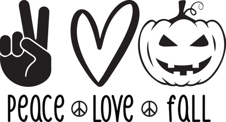 Peace Love SVG T-Shirt Design