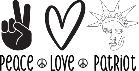 Peace Love SVG T-Shirt Design