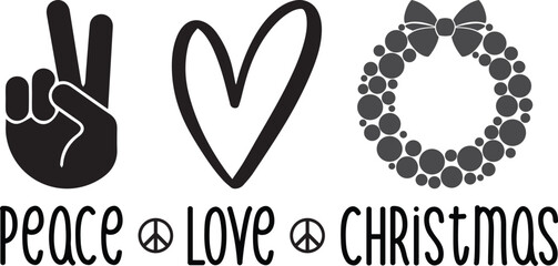 Peace Love SVG T-Shirt Design