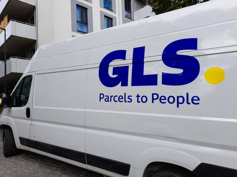 A transporter from GLS in Berlin - Germany, August 30 2023